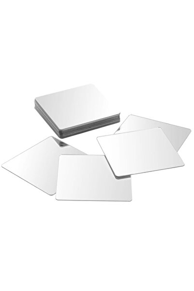 Generic 20 Pcs Mini Size Acrylic Square Mirrors, 2x2 Inch Adhesive Small Mirr...
