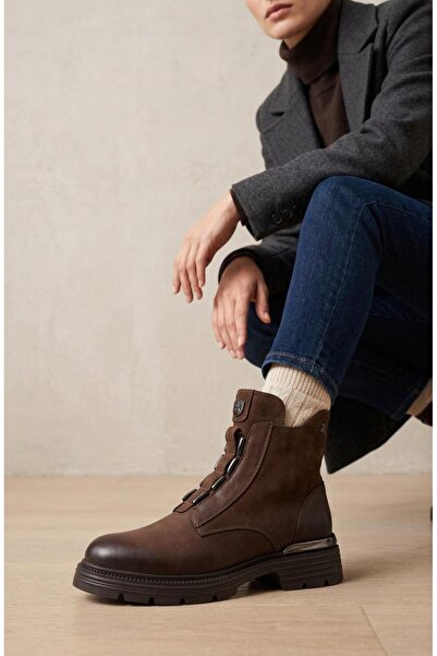 Venüs 2353524K Women's Genuine Leather Elastic Boots