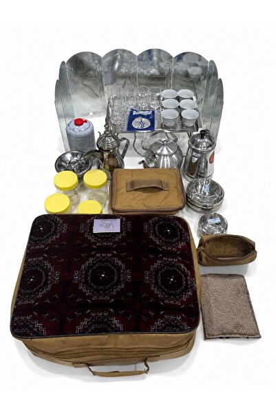 Biki Travel Coffee and Tea Set Camping Kit with Integrated Camping Bag
