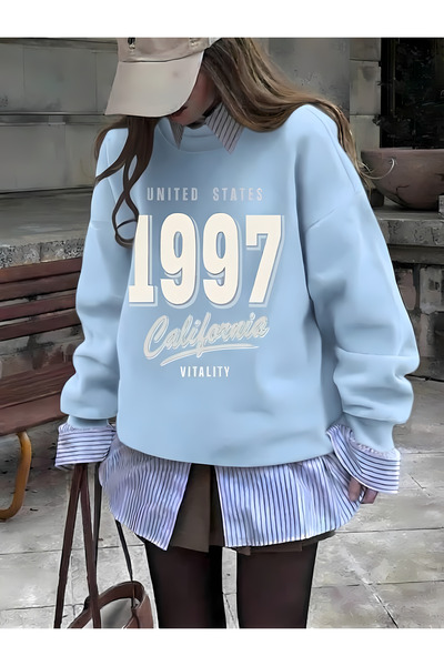 New Shine California 1997 Printed Women's Sweatshirt