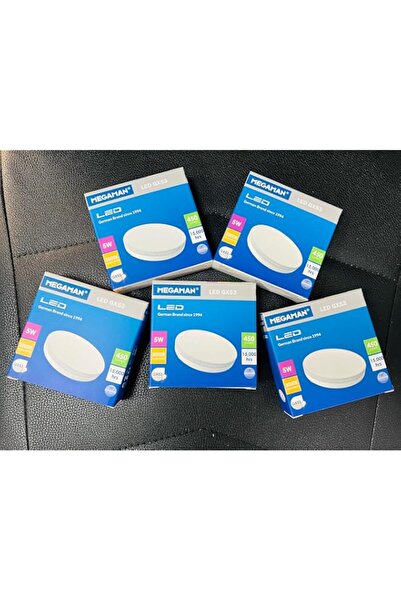 Generic Megaman Led 5w 3000k Warmwhite GX53 (pack of 5 bulbs)