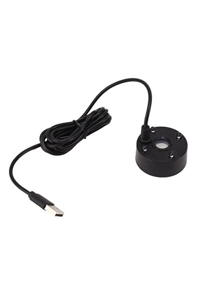 Generic Denash Mist Maker, 5V Pond Fogger Colorful LED Lights for Indoor (Black)