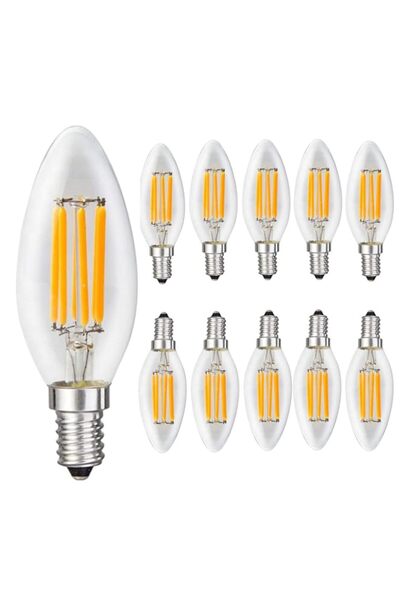 Generic MALI Sister-A Candle LED Bulb E14 Base 4W AC220V Glass Shell 360 Degr...