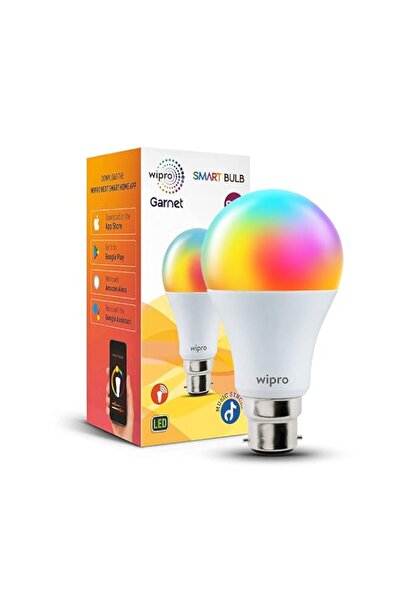Generic Wipro 9W B22D WiFi LED Smart Bulb with Music Sync Function, Compatibl...