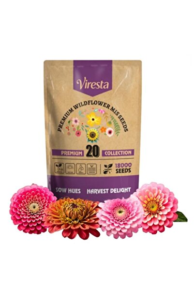 Generic Wildflower Seeds Mix Bulk 20000+,20Variety Perennial Annual Mix, Heir...