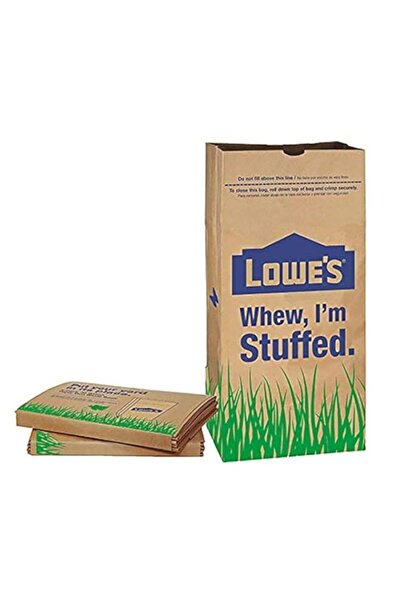 Generic Lowes 113.6l Paper Lawn Leaf Trash Bags (10 Bags), Lava Heavy Duty Ga...