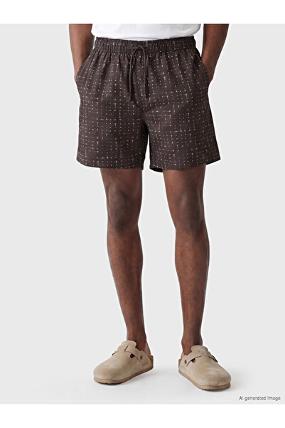 LC Waikiki Rmz Gi̇yi̇m Farkiyla Short Length Embroidered Men's Swim Shorts