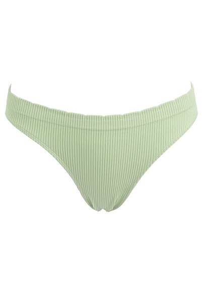 OEM Chiloți de damă reiați, verde mentă, fără cusături, cu bandă elastică lat...