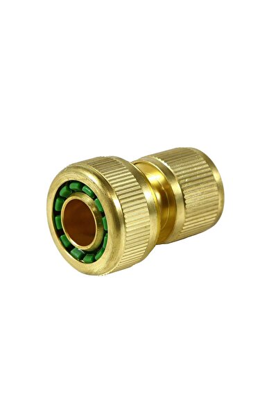 OEM Quick coupling for hose, brass, with stop, 3/4 inch