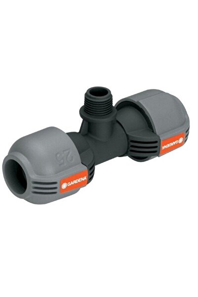 OEM Gardena T-connector 02787-20, 25 mm, with external thread, plastic, 3/4 inch