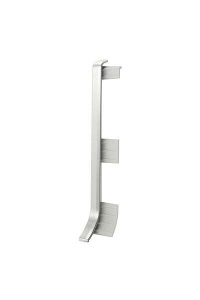 OEM Capete plinta parchet Vilo Linela 411, PVC, silver, 80 x 16 mm, 2 bucati ...