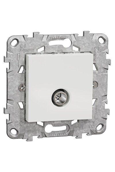 OEM Σνάιντερ Ίλεκτρικ Νουά Ούνικα NU546218Z αρσενική υποδοχή τηλεόρασης, λευκό