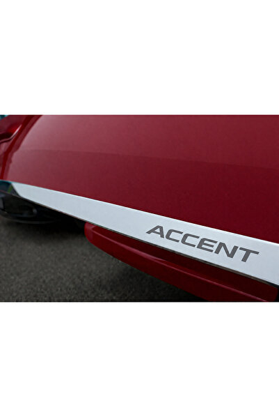 CarEste Hyundai Accent Blue Krom Bagaj Alt Çıtası Accent Yazılı 2011 ve Üzeri