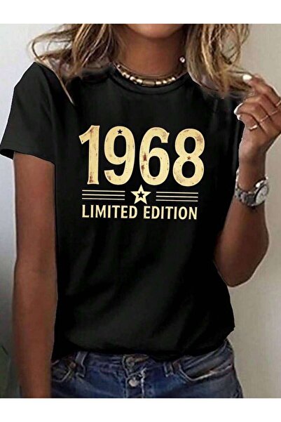 k222 1968 LIMITED EDITION T-Shirt, Short Sleeve Crew Neck Casual Top Summer &...