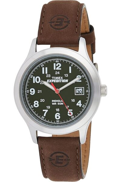 Timex Timex Men's Expedition Metal Case Quartz Analog Green Dial Wrist Watch