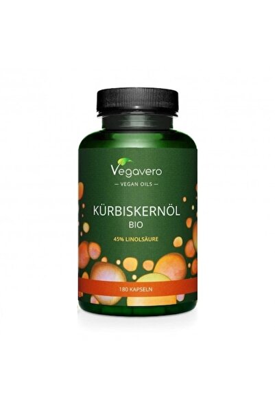 VEGAVERO Supliment alimentar Vegavero, Ulei de semințe de dovleac bio, 180 ca...