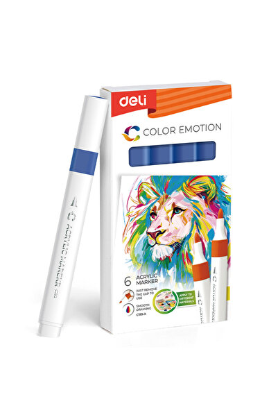 MC Micostore Marker acrilic albastru inchis color emotion deli