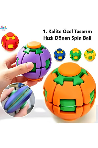 Brother Toys 1. Kalite İthal Spin Ball Hızlı Ve Uzun Süre Dönen Stres Topu
