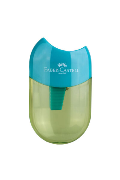 Faber Castell Ascutitoare plastic simpla cu container apple trend 2019 faber