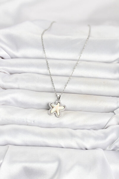 online kapsulavm avm alışveriş 316L Steel Chain Silver Color Sea Star Model W...