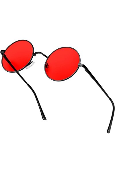KANASTAL Round Sunglasses for Men Women Polarized Hippie Circle Sunglasses