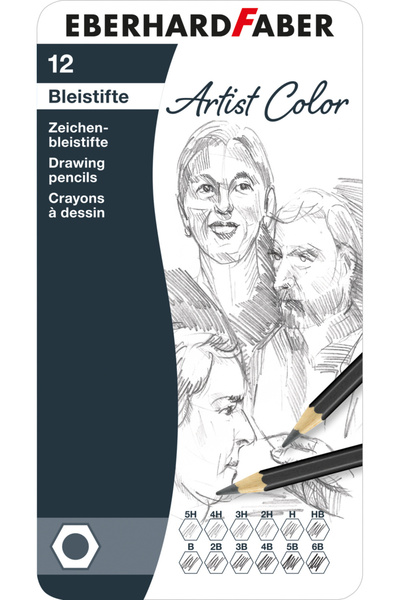 MC Micostore Set Arta 12 bucăți creioane grafit Eberhard Faber