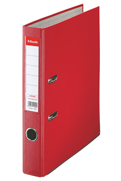 MC Micostore Esselte economy red 5cm laminated biblioraft
