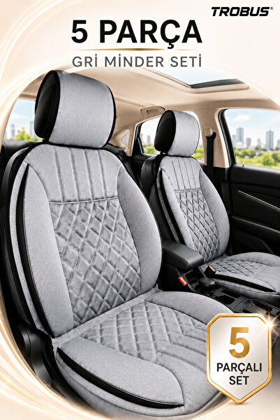 TROBUS Renault Clio 4 2013+ Zerafet 5 Parça Ortopedik Oto Koltuk Minderi Terl...