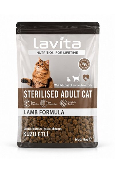 Kuzu Etli Kısırlaştılmış Yetişkin Kedi Maması 1 Kg