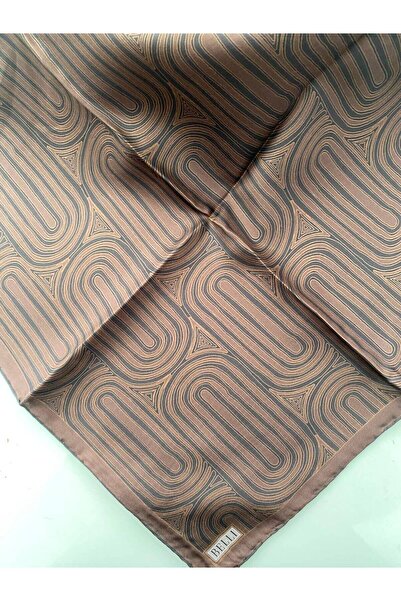 Belli Rhythm Pattern Twill Silk Scarf
