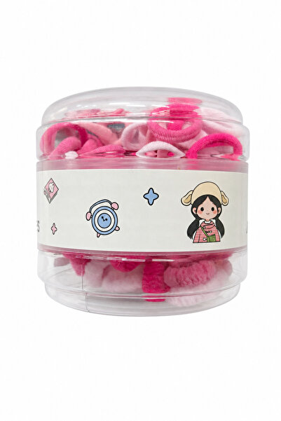Jack Ferrero Cute Pink Shades Multiple Hair Ties Set for Kids Boxed