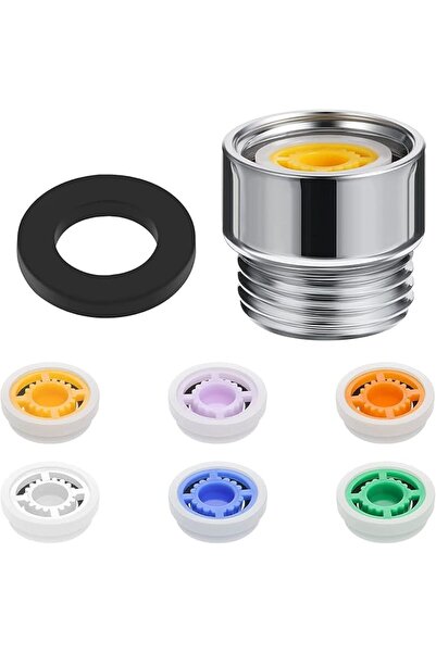 GENERAL Shower Flow Reducer Set, Water Flow Saver Adapter for Fixed Shower He...