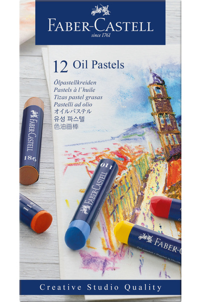 Faber Castell Creioane ulei pastel 12 culori faber-castell