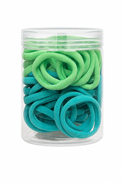 Jack Ferrero Multi-Colored Stretchy Fabric Hair Tie Set - Practical and Styli...