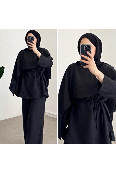 Rose Design Boutique LİFA PELERİNLİ TESETTÜR İKİLİ TAKIM