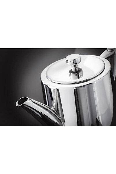 Rissa Long Silver Steel Teapot - 0.60 L - Steel - Tea Pot