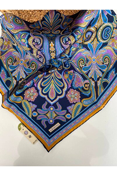 Armine Saray Pattern Twill Silk Scarf