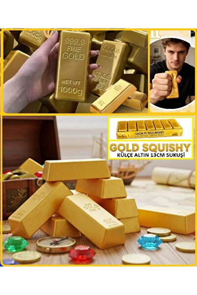 OYUNCAKSAHİLİ Külçe Altın Model squishy Sıkılabilir Oyuncak slow rising 1 adet Yeni Trend Gold Külçe Altın Blok sukuşi Yavaş Yükselir viral tereyağ skuşi