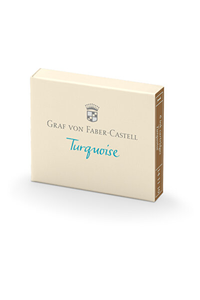 MC Micostore Cartuse cerneala mici turcoaz 6 buc/cutie graf von faber-castell