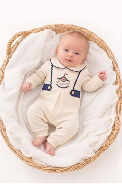 ZEYNUKO Baby Boy Carousel Embroidered with Water Stones 3-6-9 Months 100% Cot...
