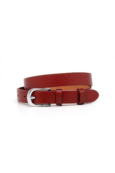 Livize Genuine Leather Women's Belt 2.5cm Red
