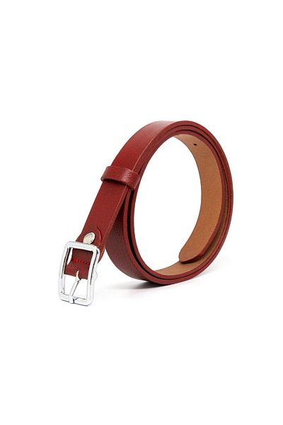 Livize Genuine Leather Women's Belt 2.5cm Red