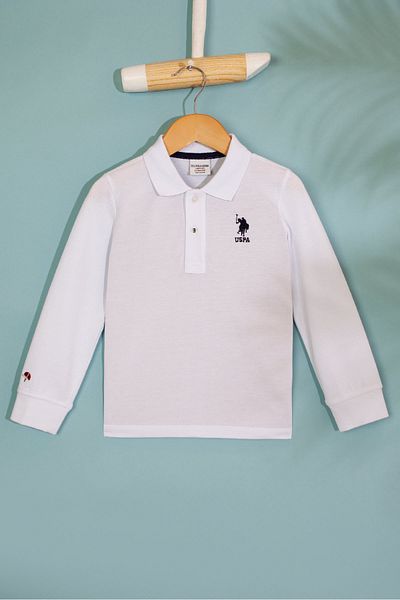 U.S. Polo Assn. White Boy Sweatshirt