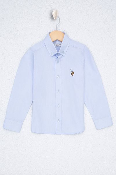 U.S. Polo Assn. Cămașă țesută pentru băiat albastru