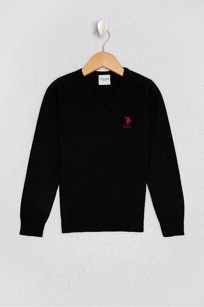U.S. Polo Assn. Pulover pentru băiat negru
