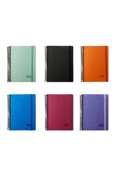 Gıpta Jazz 4 Compartment Spiral Notebook17x24 150 YpStriped 2 Pieces