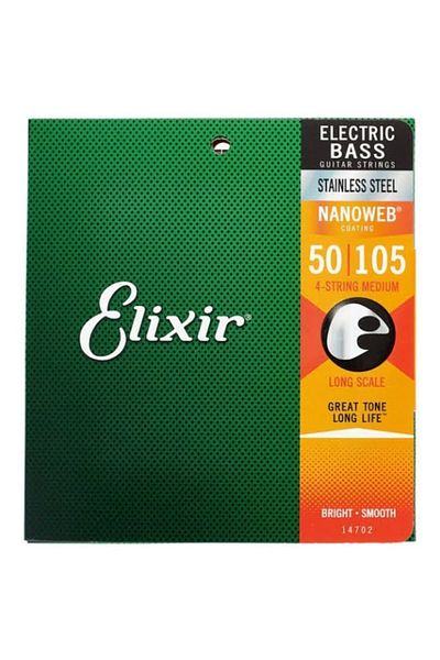 Elixir 14702 Σετ από ανοξείδωτο ατσάλι Χορδές κιθάρας μπάσου (50-105)