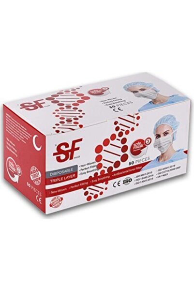 MASKE Sf Full Ultrasonik Telli 3 Katlı Meltblown