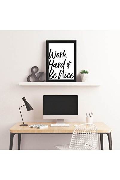 yhfoto Radi naporno i budi ljubazan - 21x30 Dekorativni okvir Re Sa šljokicam...