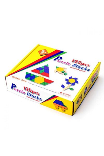 OEM 125 Parça Ahşap Tangram Zeka Geliştirici Ahşap Blok